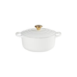 Signature rund gryte Ø 20 cm, white, Le Creuset