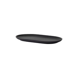 Sand Secrets Oval Plate, black clay Sand Secrets Oval Plate, black clay, Design House Stockholm