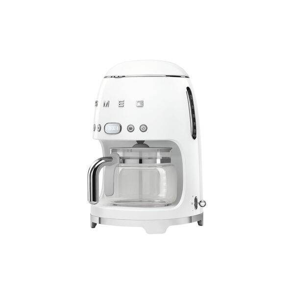 Retro filterkaffemaskin, shiny white, Smeg