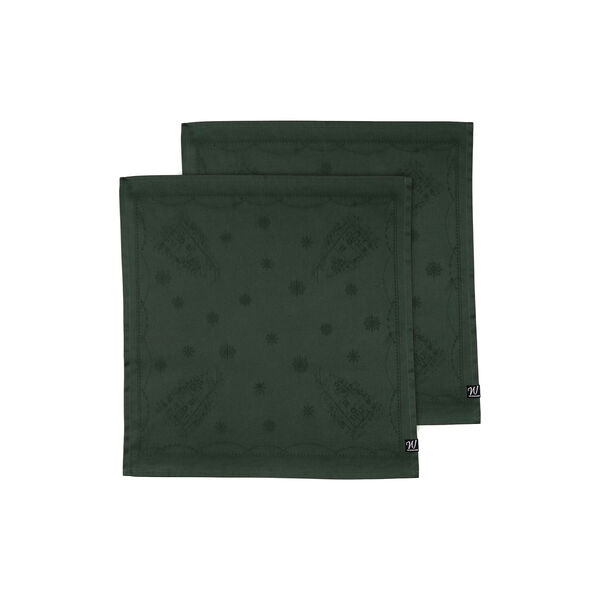 Julemorgen damask servietter 45x45 cm 2 pk, grønn Julemorgen damask servietter 45x45 cm 2 pk, grønn, Wik & Walsøe