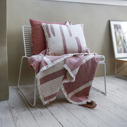 Lyme Grass pledd, rusty red, ELVANG