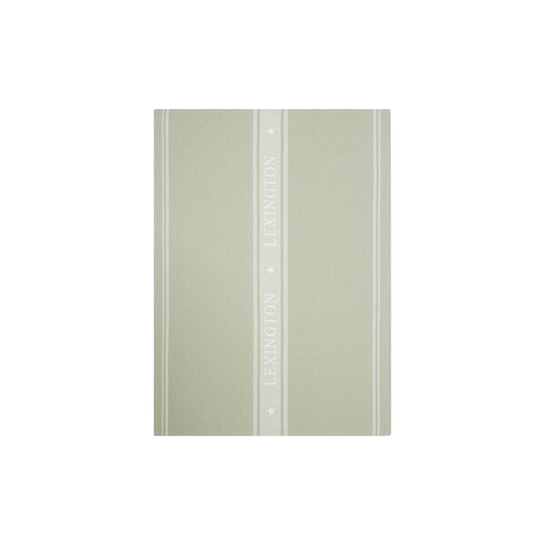 Icons kjøkkenhåndkle i bomullsjacquard salviegrønn/hvit, Lexington