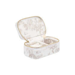 Velvet Jewellery Box Micro, sand savannah pattern, DARK department