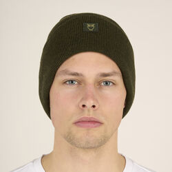 Double layer wool beanie, forrest night, KnowledgeCotton Apparel 