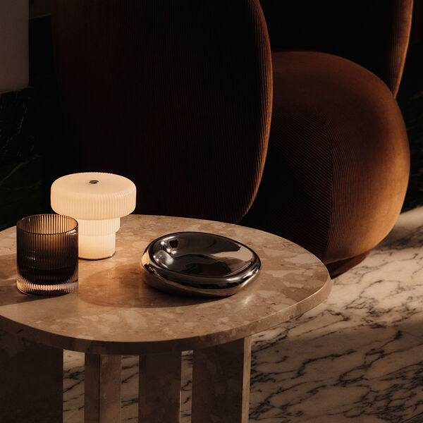 Ripple Tumblers 2 pcs., smoked grey, Ferm Living