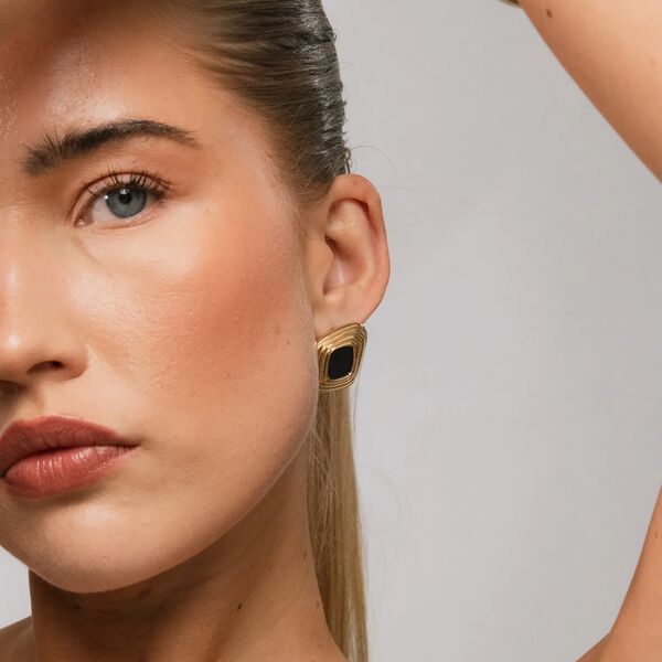 Frame Earrings, gull, WHO IS SHE