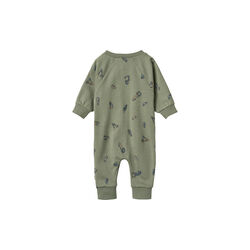Jumpsuit L/S Lou, 9552 dusty green cars, Wheat