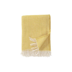 Luna pledd, butter yellow, Klippan Yllefabrik