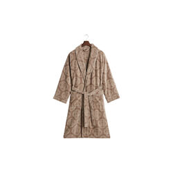 Monogram badekåpe, taupe beige, Gant
