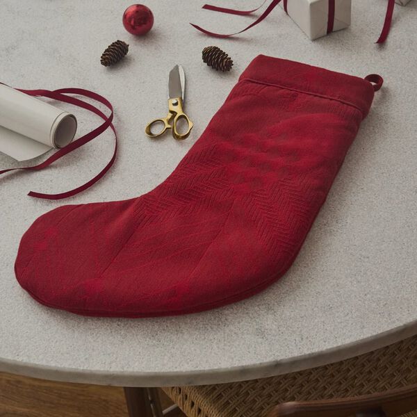 CHRISTMAS&nbsp;julesokk, deep red, Georg Jensen Damask
