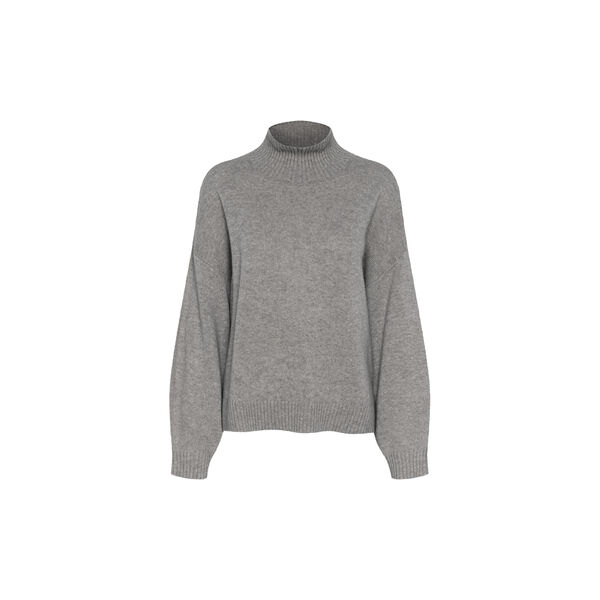 CasiaGZ genser med h&oslash;y hals, river stone melange, Gestuz