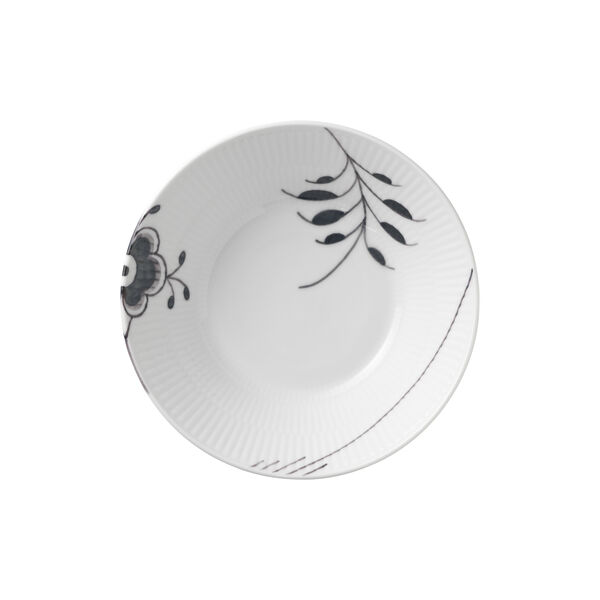 Sort Mega Riflet dyp tallerken, Royal Copenhagen