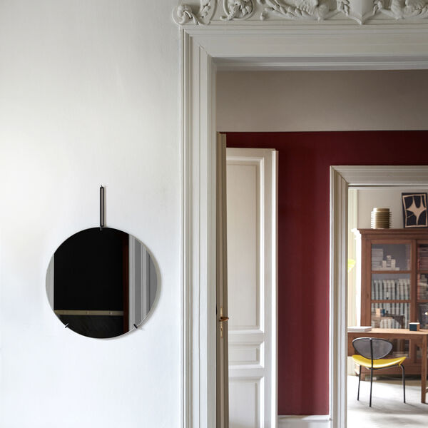 Wall Mirror, black, MOEBE