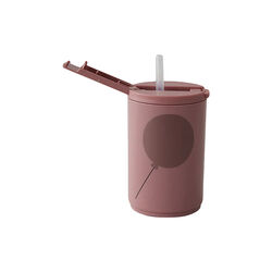 Kids life straw flaske, r&oslash;d, Design Letters
