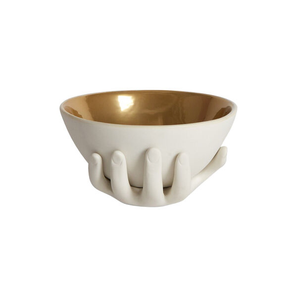 Eve sk&aring;l, white/gold, Jonathan Adler