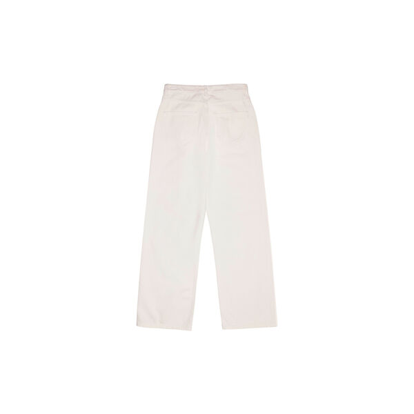 GALE straight mid-rise raw twill 5-pocket pants - GOTS/Vegan, egret, KnowledgeCotton Apparel 