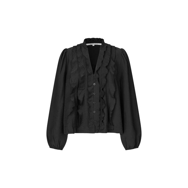 Rayna Frill Blouse, black, Second Female