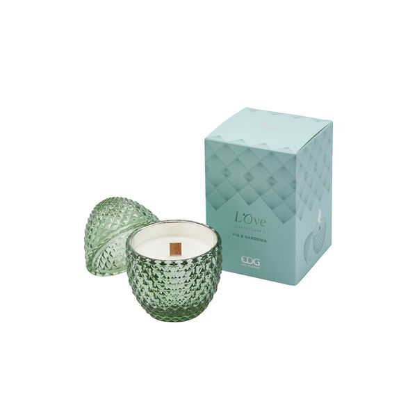 Eggformet duftlys, fig & gardenia Eggformet duftlys, fig & gardenia, Enzo de Gasperi