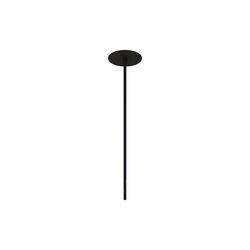 Recessed Ceiling Rose, black-browned brass, Thorup Copenhagen