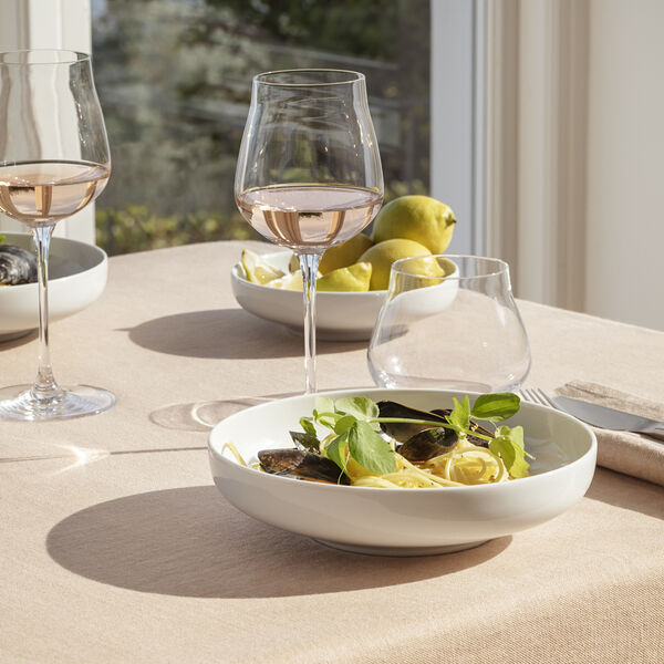 KOPPEL dyp tallerken 21 cm, hvit, Georg Jensen