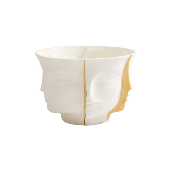 Atlas sk&aring;l, white/gold, Jonathan Adler