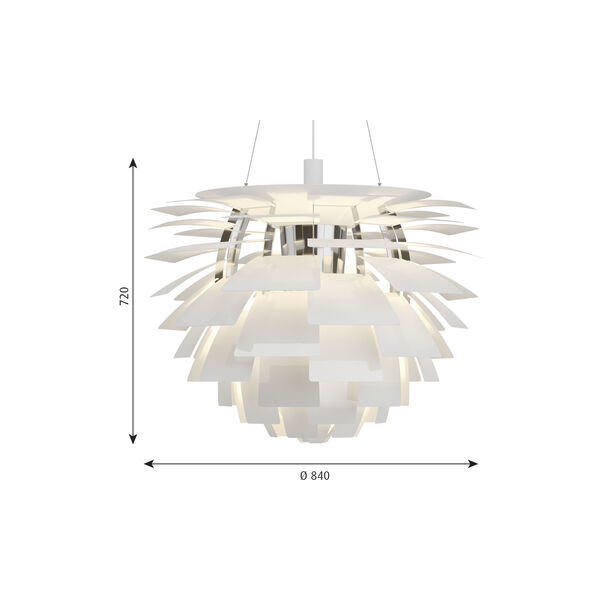 PH Artichoke, hvit, Louis Poulsen