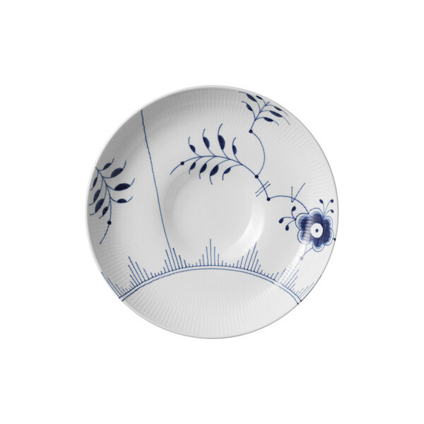 Blå Mega Riflet Fat Ø 34 cm, Royal Copenhagen