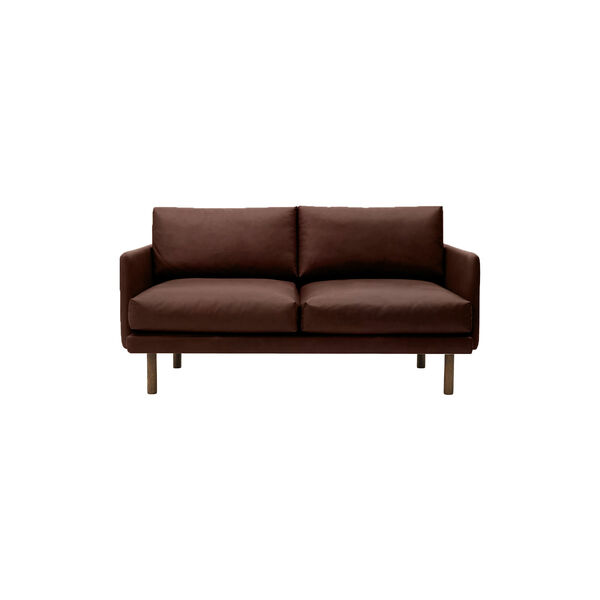 Emo 2-seter sofa, Dakar Brown/r&oslash;kt eik, Bruunmunch Furniture