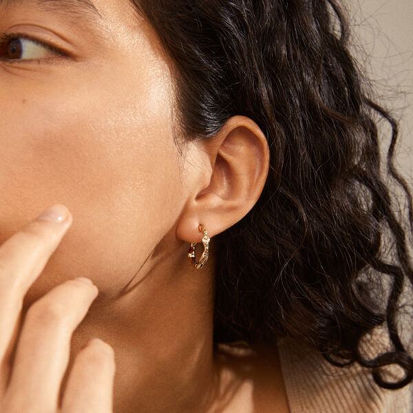 ZION Organic Shaped hoops medium, gullbelagt, Pilgrim