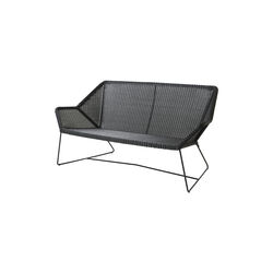Breeze 2 pers. lounge sofa, black, Cane-line