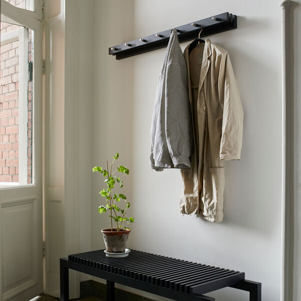 Cutter Bench, svart/eik, Skagerak by Fritz Hansen