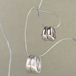 Dome Satin Hoops, Philippa Studios