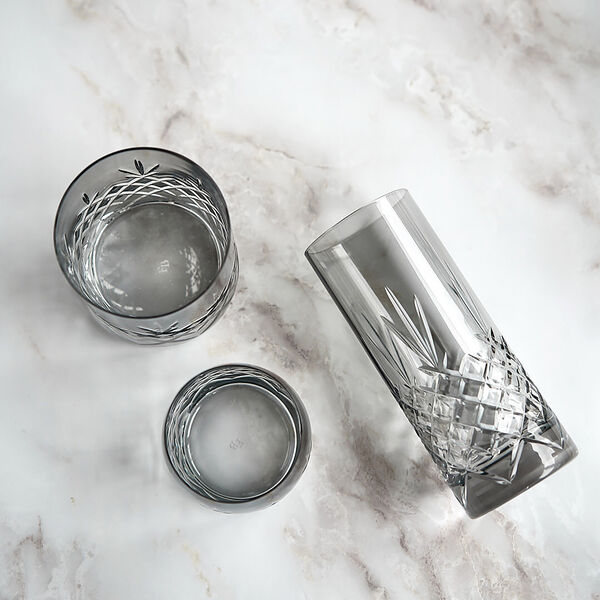 Crispy Highball glass 2 stk., dark, Frederik Bagger