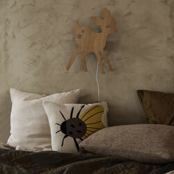My Deer vegglampe, oljet eik, Ferm Living Kids