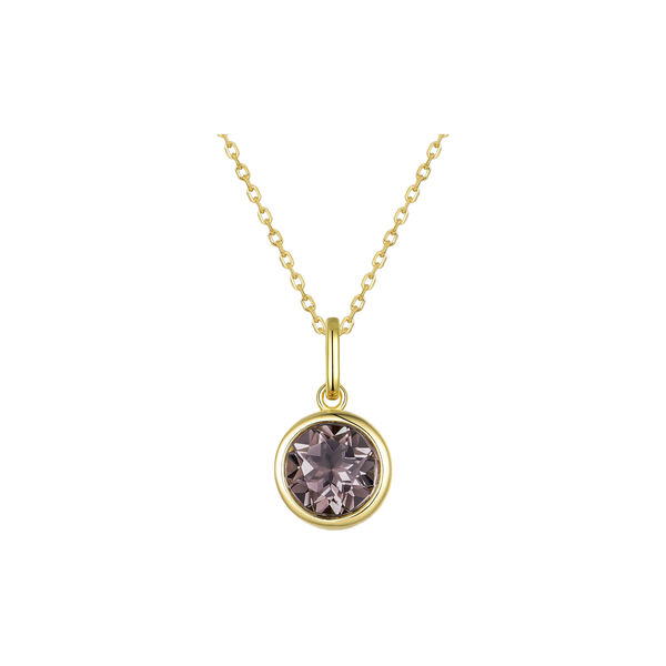 Selene Bezel Charm, smokey quartz, Nila Noor