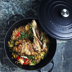 Signature st&oslash;pejern stekegryte &Oslash; 32 cm, matte black, Le Creuset