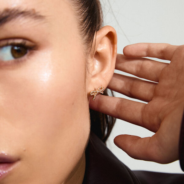 CATHARINA Studs, gullbelagt, Pilgrim