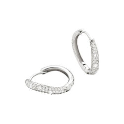 Wave Pave Hoops, Philippa Studios