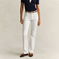 SLIM FLARE STRETCH JEANS, eggshell, Gant