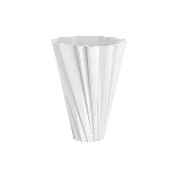 Shanghai vase, glossy white, Kartell