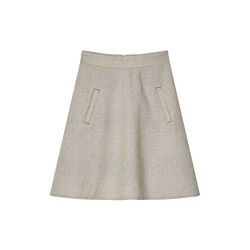 Bromi Stelly Skirt, four leaf clover/whitecap grey, Mads Nørgaard
