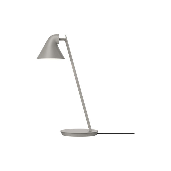 NJP Mini bordlampe, lys aluminium grå, Louis Poulsen
