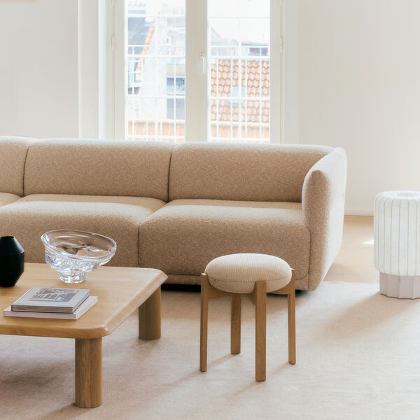 Pioneer Stool, lakkert eik/Zero 0001, Fredericia Furniture