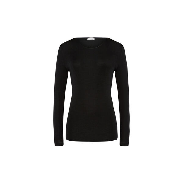 L/SLV Shirt, black, HANRO