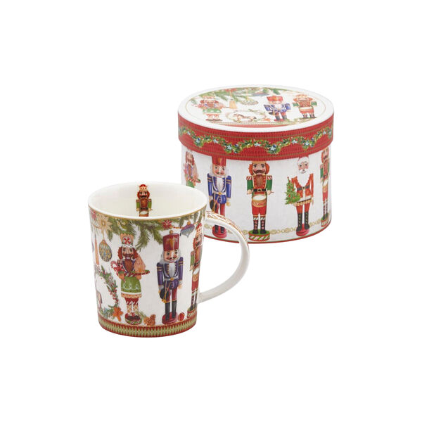 Julekopp med boks, hvit/gr&oslash;nn, Enzo de Gasperi