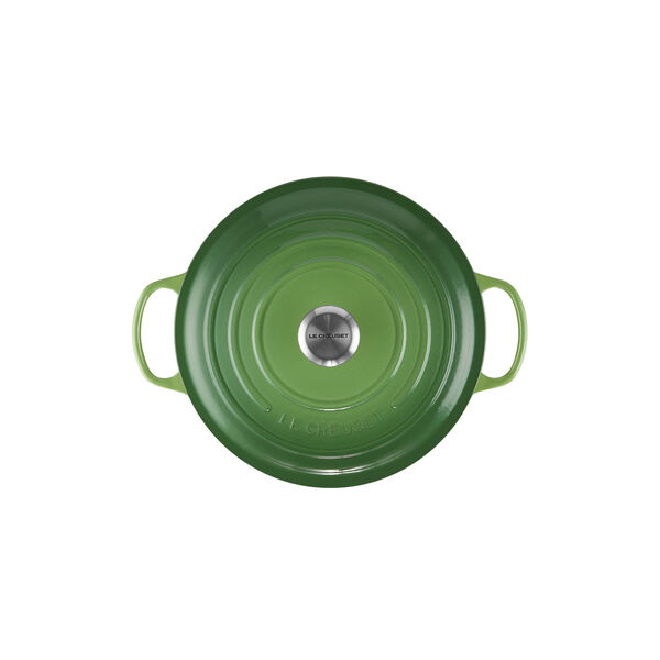 Signature rund gryte &Oslash; 28 cm, bamboo green, Le Creuset