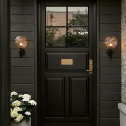 Miira Outdoor Wall Lamp, black/optic clear, Nuura