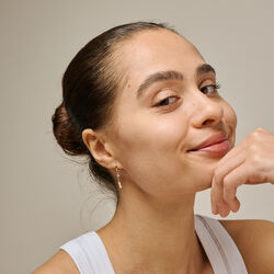 Liva Hoops, blue quartz, ENAMEL Copenhagen