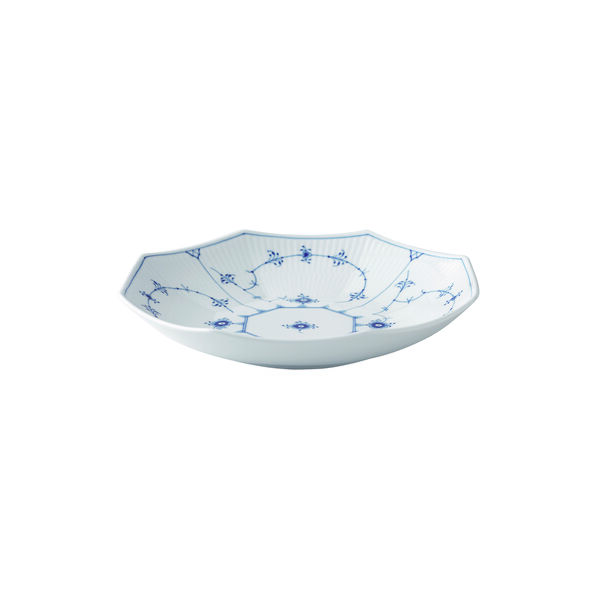 Musselmalt Riflet sk&aring;l 25 cm, Royal Copenhagen