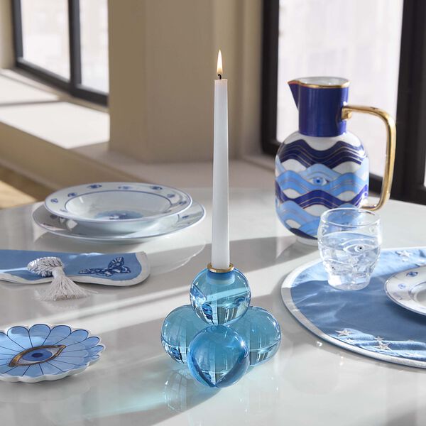 Globo lysestake, bl&aring;, Jonathan Adler